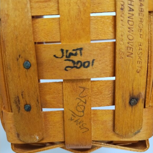 2001 Longaberger Mini Handled Basket - Picture 9 of 16